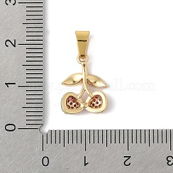 Латунные микро проложить кубического циркония подвески STAS-V013-05G