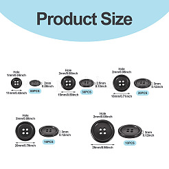 136 шт. 5 стильных смоляных кнопок RESI-TA0004-09A