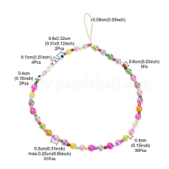 Акриловые мобильные ремни Word Love HJEW-YW0001-04