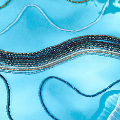 15 стиль 15 цвета гальванизированные стеклянные бусины нити EGLA-LT0001-05