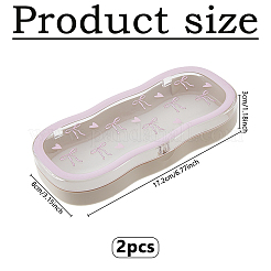 Симпатичные магнитные футляры для очков из АБС-пластика&nbsp;AJEW-WH0007-67