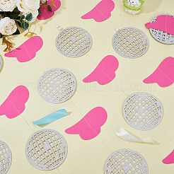 Западный ковбой украшения бумажный флаг баннеры AJEW-WH0314-287