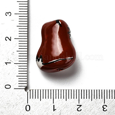 Фарфоровые бусины ручной работы PORC-A028-02C-1