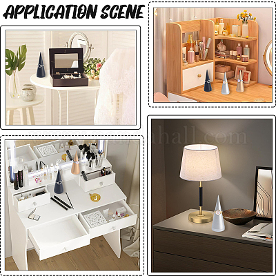 2 шт. 2-х стилевые подставки для колец из сплава RDIS-BBC0001-01P-1