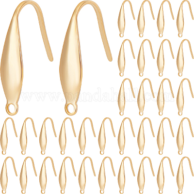 80 шт. крючки для сережек из хирургической нержавеющей стали 316 STAS-BBC0004-23-1