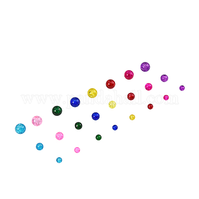 1920~2480шт 3 стиля окрашенные распылением хрустящие стеклянные бусины CCG-CJ0001-05-1