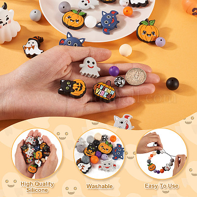 29шт силиконовые фокусные бусины&nbsp;SIL-TA0003-04-1