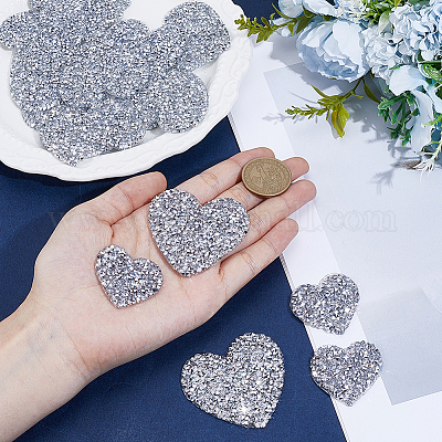 20 шт. 2 стиля блестящих смоляных стразов горячей фиксации&nbsp;DIY-CY0002-36B-1