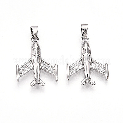 Латунные микро проложить кубического циркония подвески KK-T070-79P-1