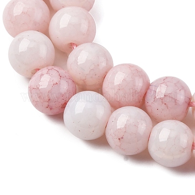 Непрозрачное стекло бисер нитей GLAA-T031-01O-15-1