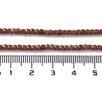 Натуральные красные яшмы бусы пряди G-J400-A02-01-1