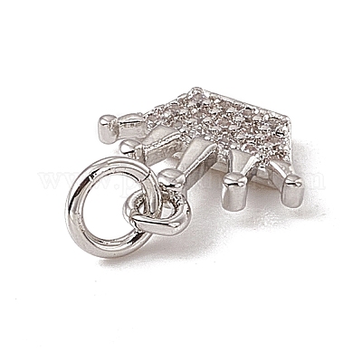 Латунные микро проложить кубического циркония подвески ZIRC-F132-82P-1