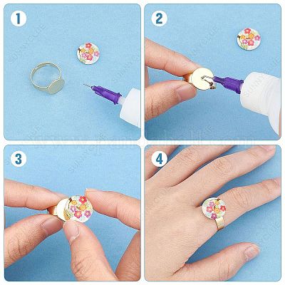 24 шт. 6 регулируемых набора колец из нержавеющей стали 304 STAS-SC0004-75-1