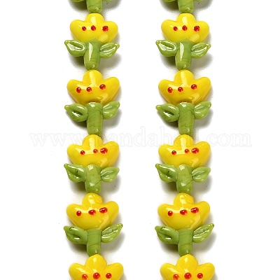 Бусы лэмпворк ручной работы LAMP-A005-03A-1