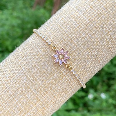 Латунь микро проложить кубический цирконий слайдер браслеты FS-WG61F73-01-1