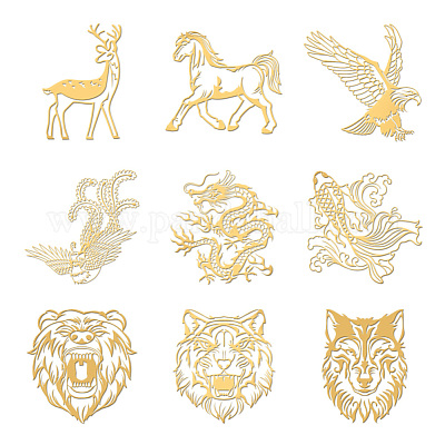 Никелевые декоративные наклейки DIY-WH0450-097-1