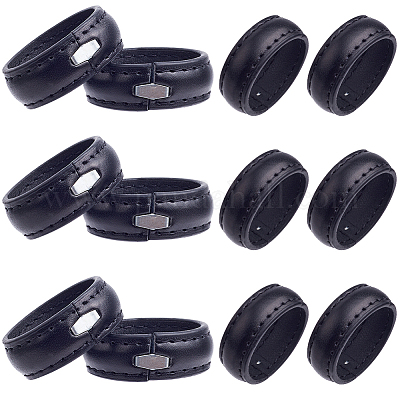 50 шт. искусственная кожа с кольцами для ремня на талии из сплава FIND-CP0002-44-1