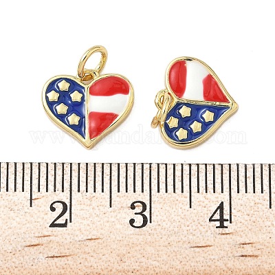 День независимости латунные эмалевые подвески KK-C110-01G-1