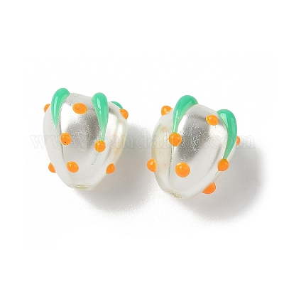 Запекаемые стеклянные бусины LAMP-Z014-02-1