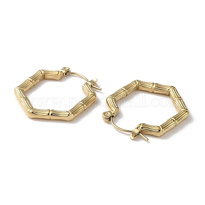 Серьги-кольца из нержавеющей стали 304 STAS-Z052-10G-1