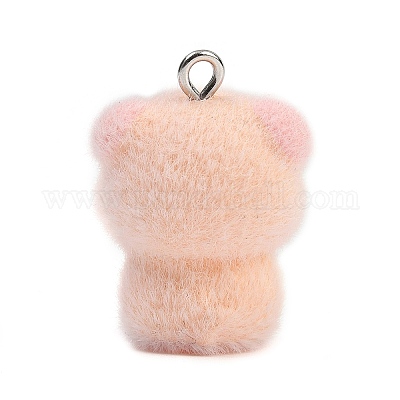 Подвески из непрозрачной флокированной свиной смолы RESI-S026-01P-C-1