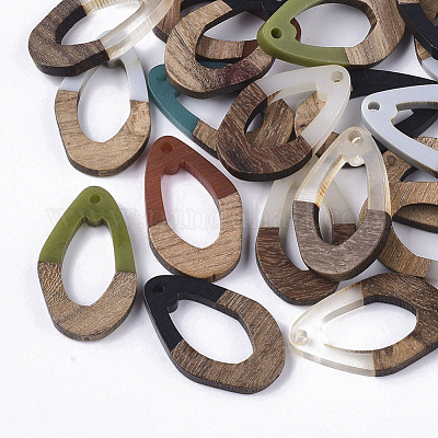 Подвески из смолы и ореха RESI-T023-A-17-M-1