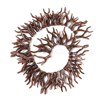 Нити бусин из непрозрачного акрила SACR-P033-02B-08-1