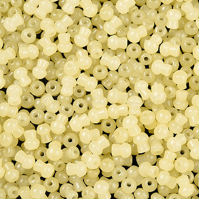 Стеклянные бусины прозрачных цветов SEED-R001-01H-1