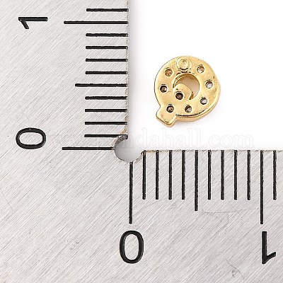 Покрытие стойки латунное микропаве кабошоны из кубического циркония KK-F874-04G-Q-1