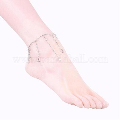 Браслеты на ногу из нержавеющей стали 304 AJEW-AN00204-1