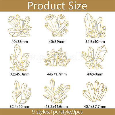 Никелевые декоративные наклейки DIY-WH0450-051-1