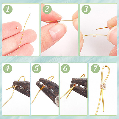 Зажимные бусины из латуни KK-AR0003-79-1