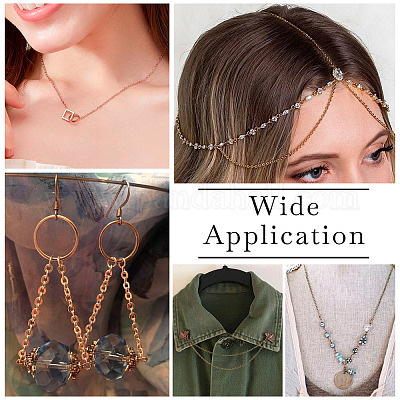 Железные плоские кабельные цепи с латунным покрытием CH-TAC0007-02RG-1