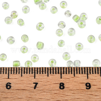 Светящиеся в темноте светящиеся прозрачные стеклянные бусины SEED-YWC0001-01I-1