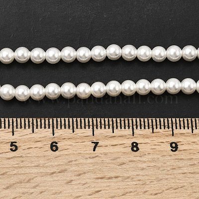 Гальванические оболочки жемчужные бусы пряди BSHE-K017-4mm-1