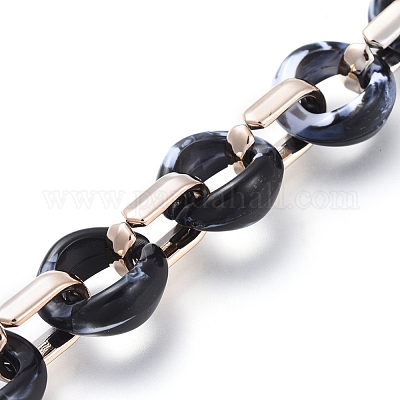 Прозрачная акриловая цепочка ручной работы AJEW-JB00547-06-1