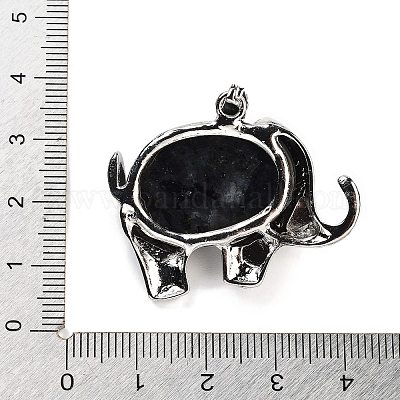 Подвески из натурального ларвикита G-G112-01P-11-1