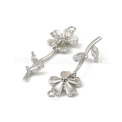 Латунные микро проложить кубического циркония подвески&nbsp;LS-KK-C107-09B-P-1