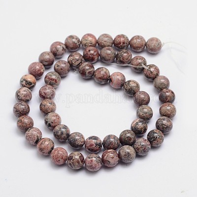 Круглые натуральные леопардовые шкуры из яшмы G-L419-44-1