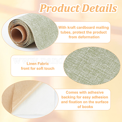 1 лист прямоугольной льняной ткани DIY-OC0012-04D-1