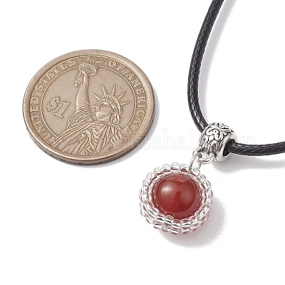 Сердолик ожерелья NJEW-MZ00027-01-1