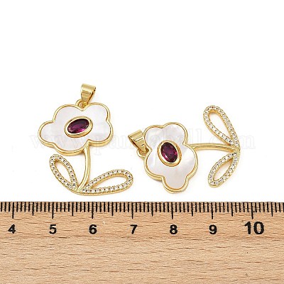 Латунные микро проложить кубического циркония подвески KK-S526-35G-1