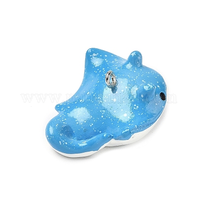 Подвески из непрозрачной смолы с морской тематикой RESI-P047-01F-P-1