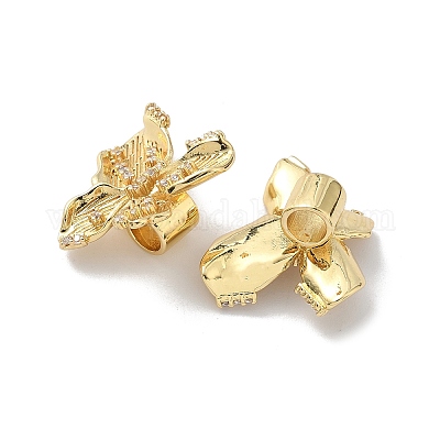 Латунные микро проложить кубического циркония подвески KK-P325-30G-1