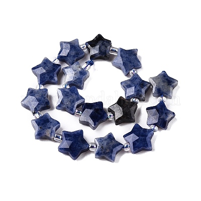 Природный содалит бисер нитей G-T138-188-1