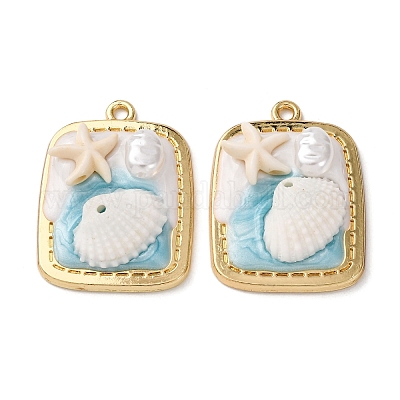 Подвески из эмали и сплава ENAM-B028-23KCG-1