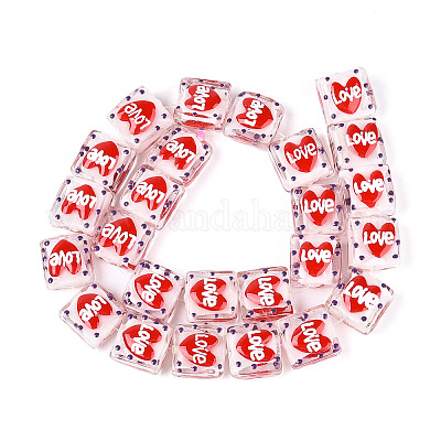 Ручной спрей окрашены бусины бисера LAMP-N035-02H-1