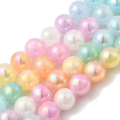 Покрытие прядей натуральными селенитовыми бусинами G-G120-A01-02-06-1