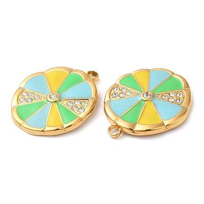 Подвески из нержавеющей стали 304 с эмалью STAS-K256-12G-02-1