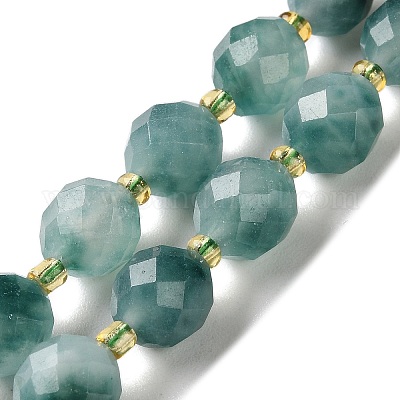 Окрашенные природные белый нефрит бисер пряди G-N342-149I-29-1